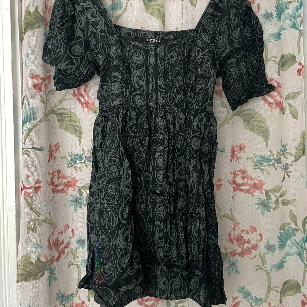 Disturbia: Fianna Button front mini Dress